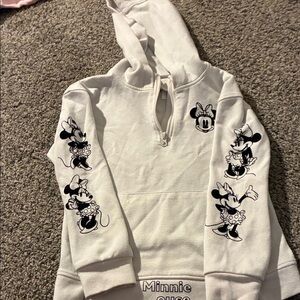 White Minnie Mouse Hoodie